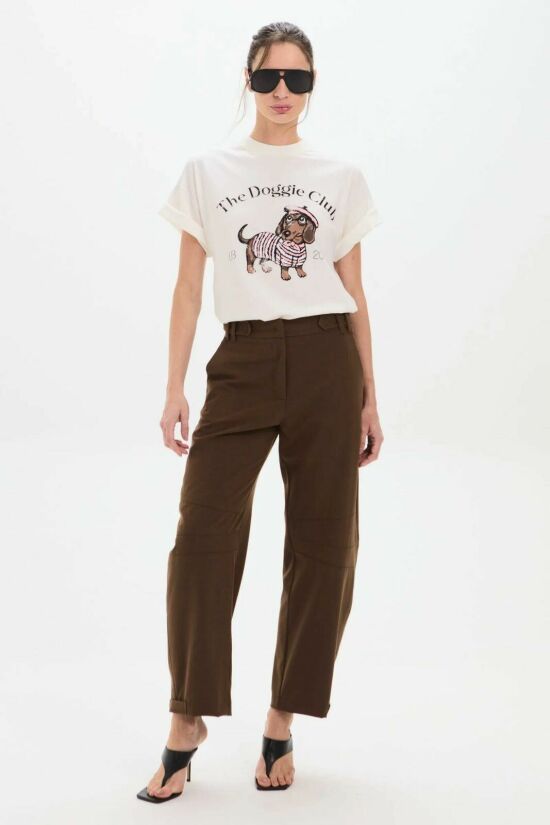 Imagem de Calça Flora Marrom Imperial Le Blog